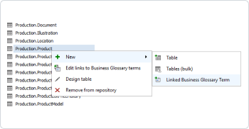 Bottom-up approach from data dictionary icon