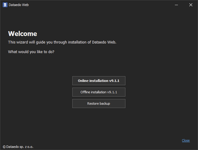 Offline installation