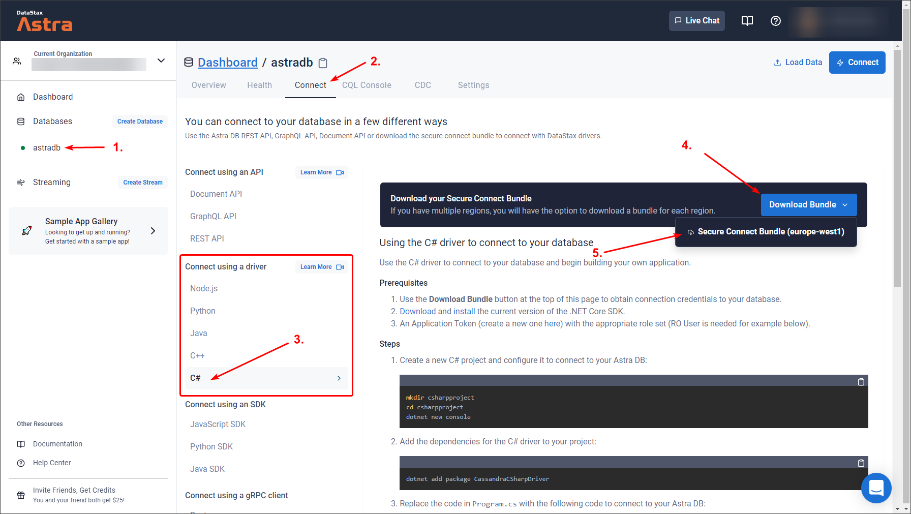Generate connection bundle connection bundle