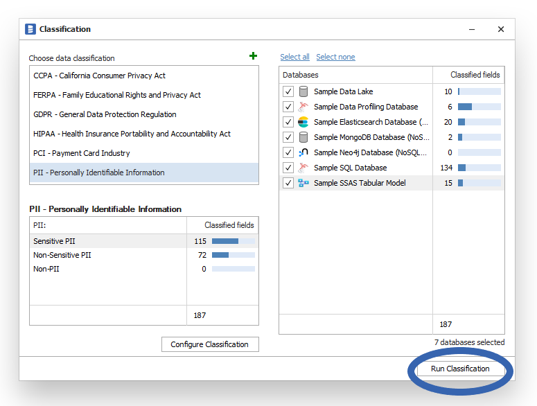 Run classification Run