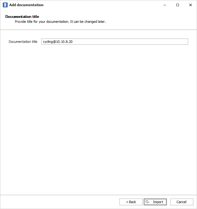 Cassandra documentation title