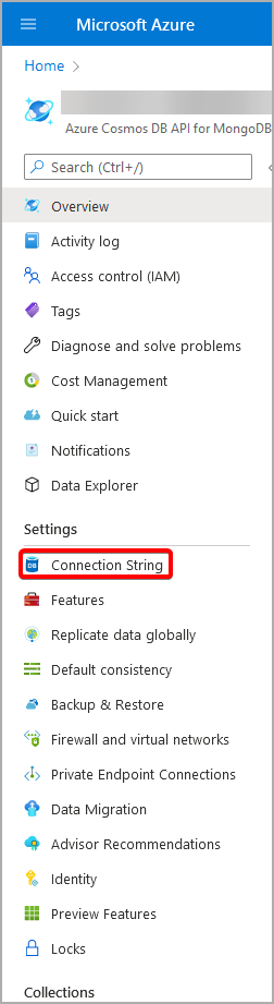 MongoDB API settings