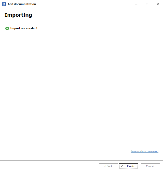 Elasticsearch import suceeded