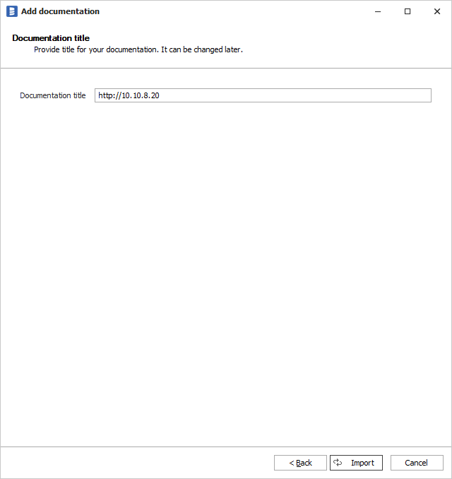 Elasticsearch documentation title