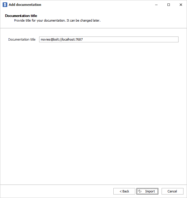 Neo4j Documentation Title